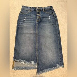 KanCan midi jean skirt XS